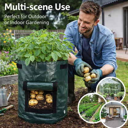 🌱🥔 Planting Bag with Harvest Window– Easy Grow