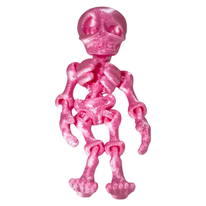 🦴 3D Printed Magnetic Skeleton Figurine – Vintage Desk Toy & Fridge Decor