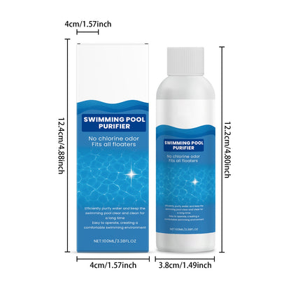 🏊 Pool Clarifier Liquid – Fast Dissolve, Crystal Clear & Odor-Free Water