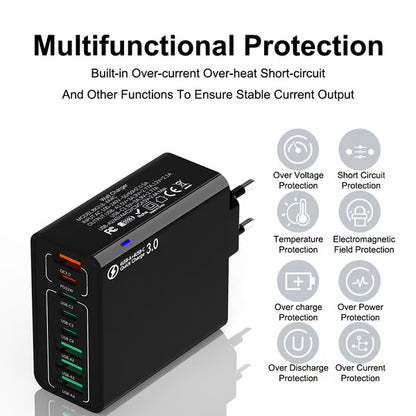 🔥8 in 1 Ports USB Fast Charger – Power Multiple Devices Simultaneously