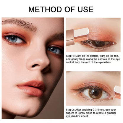 😍🎨Duo Eyeshadow Stick – Natural & Long-Lasting Glow