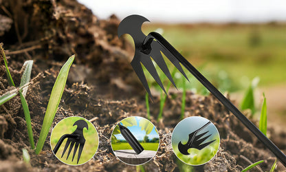 🌿 Deep-Grip Weed Puller – Fast Root Removal & Soil Cultivation