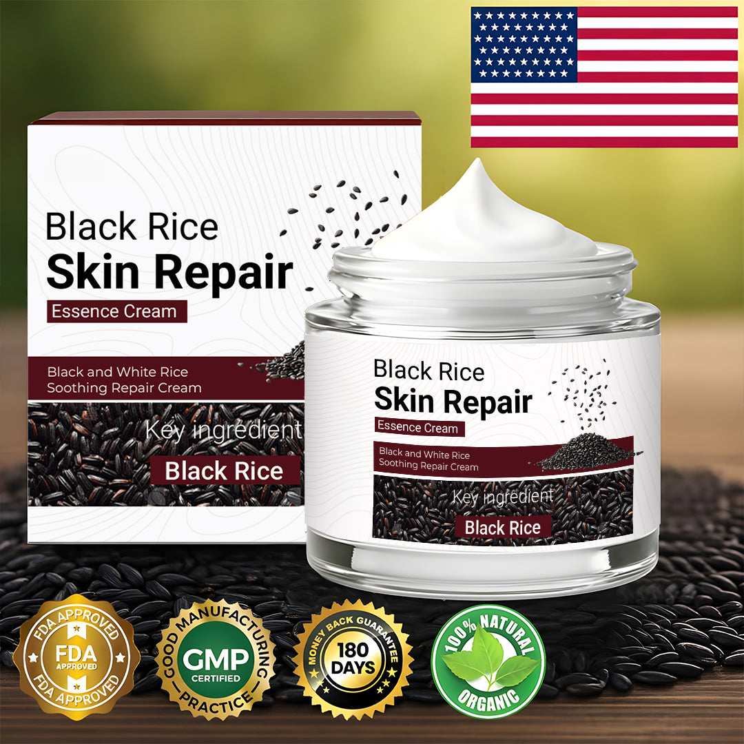 Black Rice Skin Repair Cream ⚕️ FDA Certified – Targets Warts, Psoriasis & Pigmentation