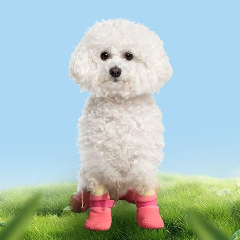 🐶🌧️  Premium Waterproof Knit Dog Boots – Anti-Slip Paw Protection for Indoor & Outdoor Adventures