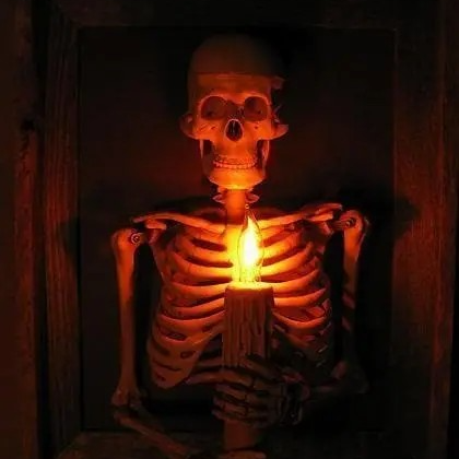 🔥3D Skull Candle Photo Frame⚡