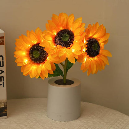 Sunflower Decorative Lighting Gift LDE Table Lamp
