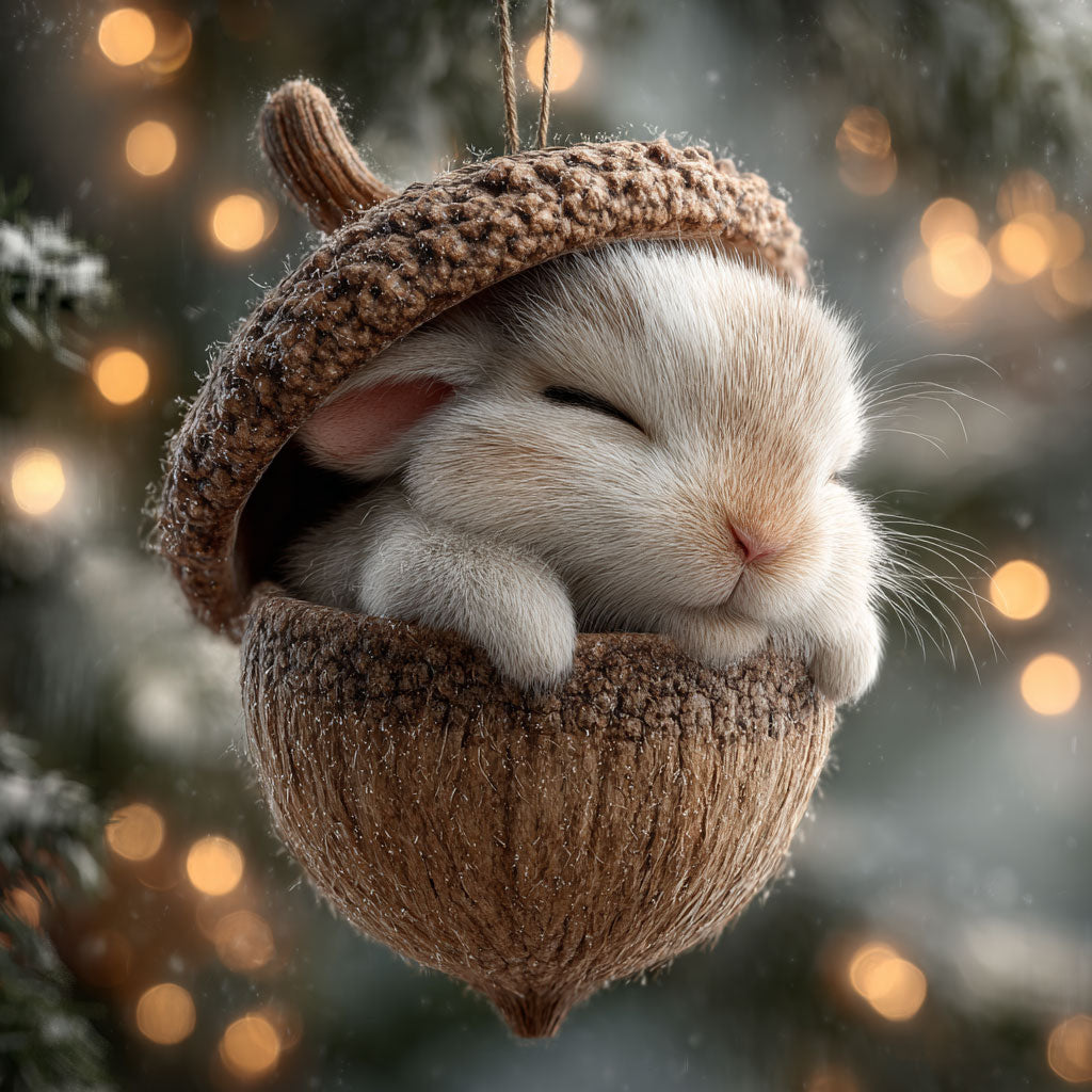 🌰 Woodland Friends Acorn Ornaments – Rustic Forest Holiday Decor 🌲