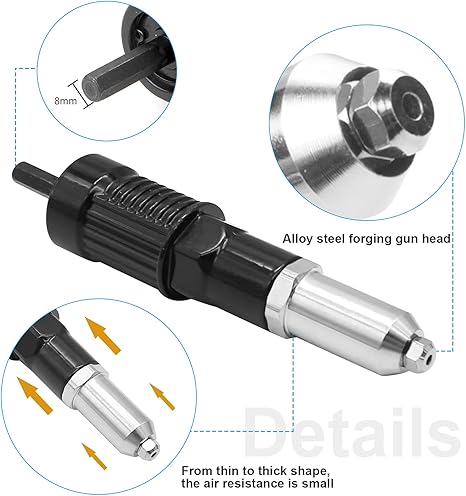 🔥LAST DAY🔥 49% OFF - 🔥Professional Electric Rivet Gun Adapter Kit