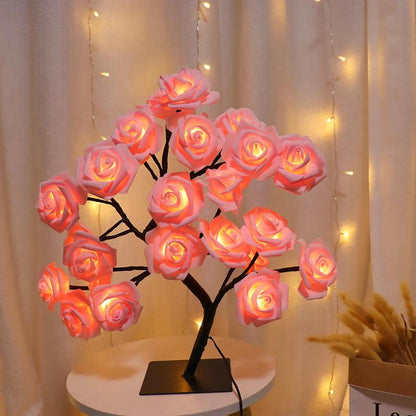 Rose Pattern Tree-Shaped Decorative Night Light