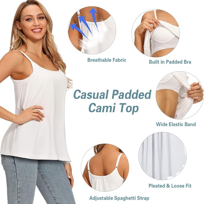 🏆Loose-fitting Tank Top With Built-in Bra