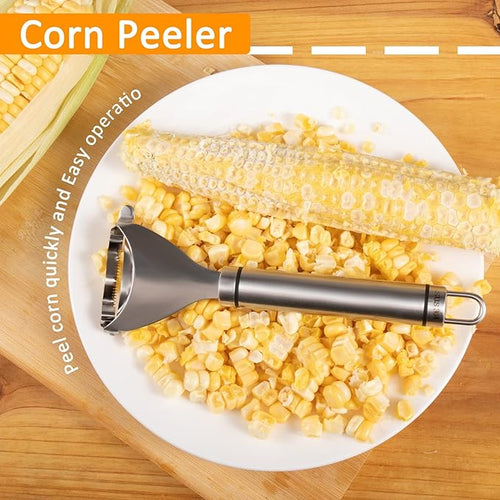 🌽 Stainless Steel Corn Stripper – Remove Kernels in Seconds