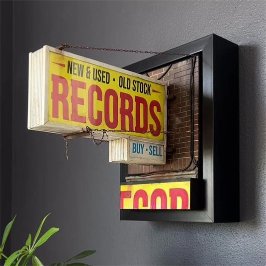 🔥Record Store Retro Wall Light - Record Collector Gift✨