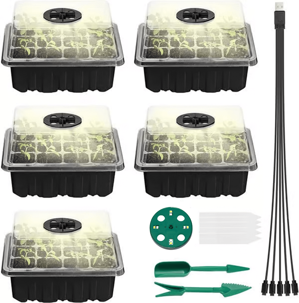 Last day Only $4.33 each - Adjustable Humidity Seed Starter Trays