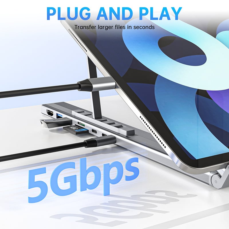 Flash Sale 50K+ SOLD! Almost Gone- 8-in-1 USB-C Laptop Stand,Best Gifts