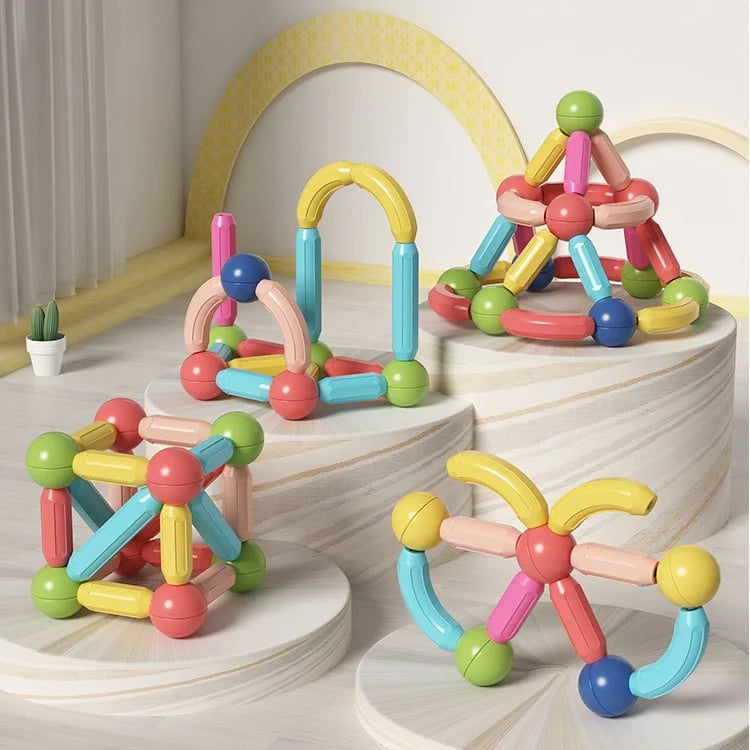 🔥Magnetic Balls and Rods Set Educational Magnet Building Blocks