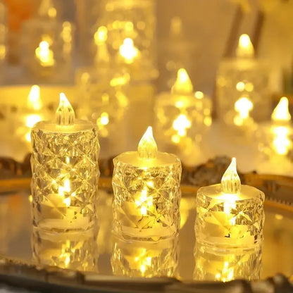 Flammenloses Kristallkerzenlicht
