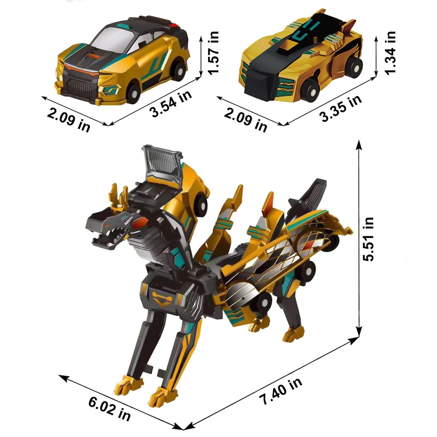🎁Black Friday Special✨ Collision Transforming Dinosaur Car Toy