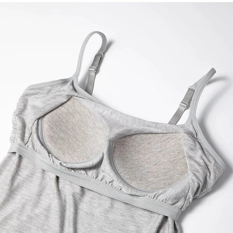 🏆Loose-fitting Tank Top With Built-in Bra