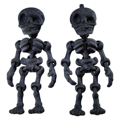 🦴 3D Printed Magnetic Skeleton Figurine – Vintage Desk Toy & Fridge Decor