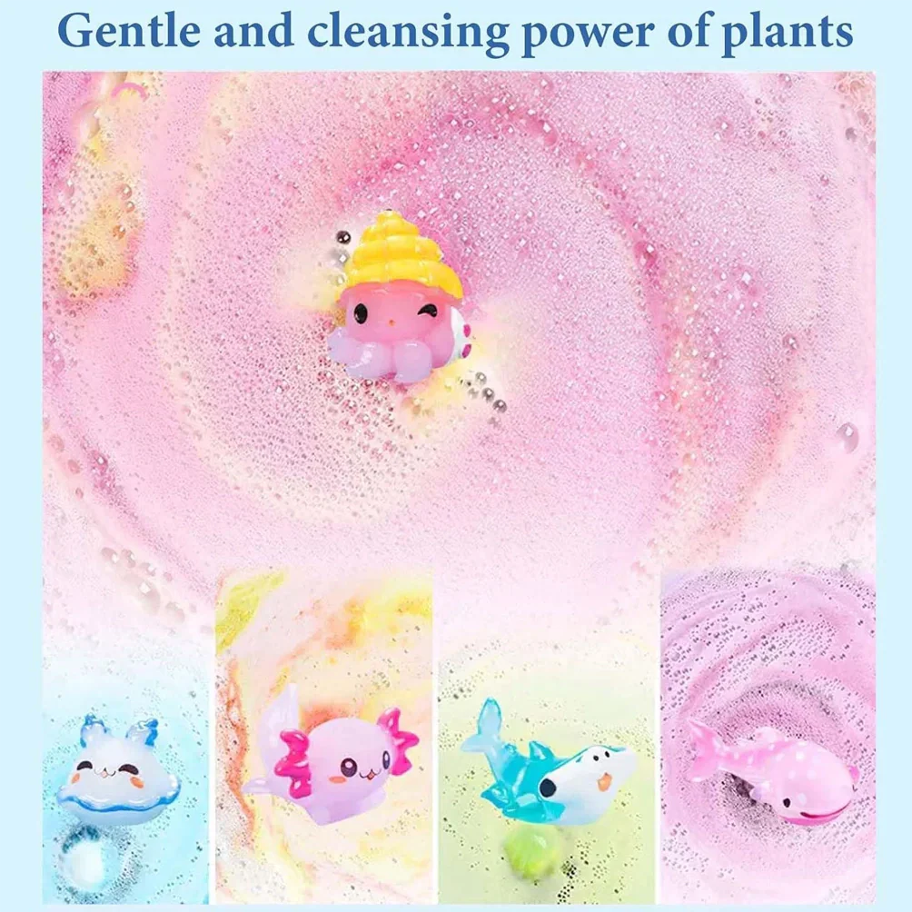 🔥🛁 Natural Bath Bombs for Kids with Mega Bubbles & Surprise Inside 🥚✨12 pcs[1 Box]