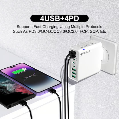 🔥8 in 1 Ports USB Fast Charger – Power Multiple Devices Simultaneously