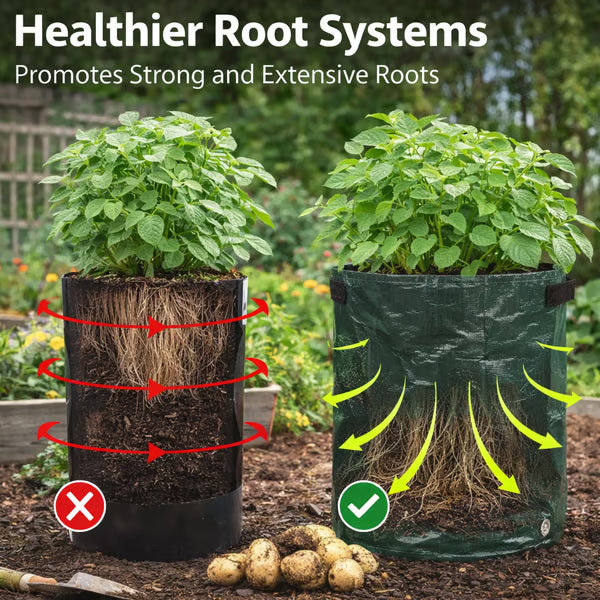 🌱🥔 Planting Bag with Harvest Window– Easy Grow