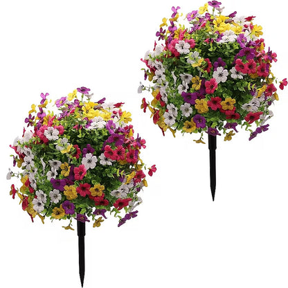 🔥 Best Seller🌸 🌿 UV-Resistant & Waterproof Artificial Daisy & Eucalyptus Stakes – Indoor & Outdoor Floral Decor