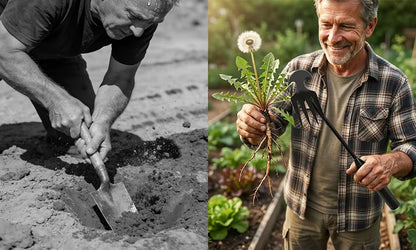 🌿 Deep-Grip Weed Puller – Fast Root Removal & Soil Cultivation