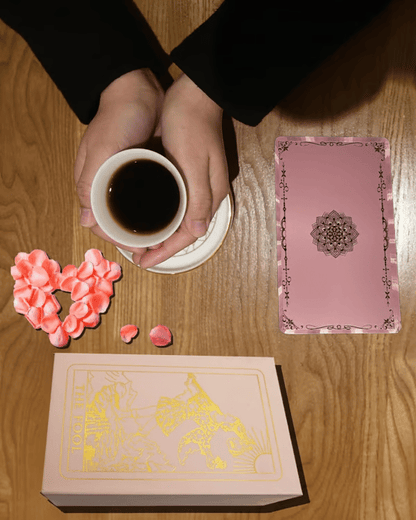 🔥Witchy Cauldron Rose Gold Tarot Cards with Guide Book