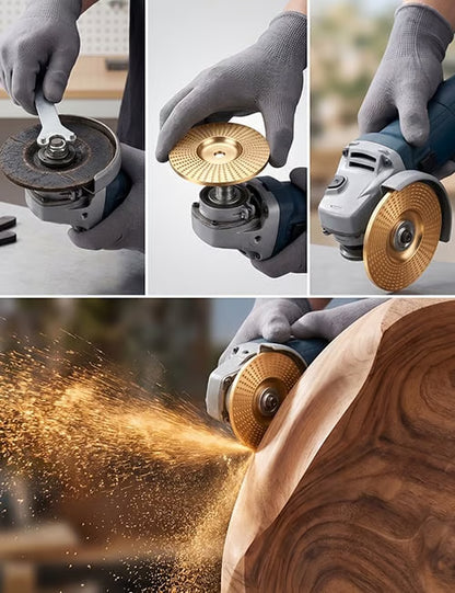 🌟 Premium Tungsten Carbide Wood Carving Wheel for Fast Shaping & Grinding