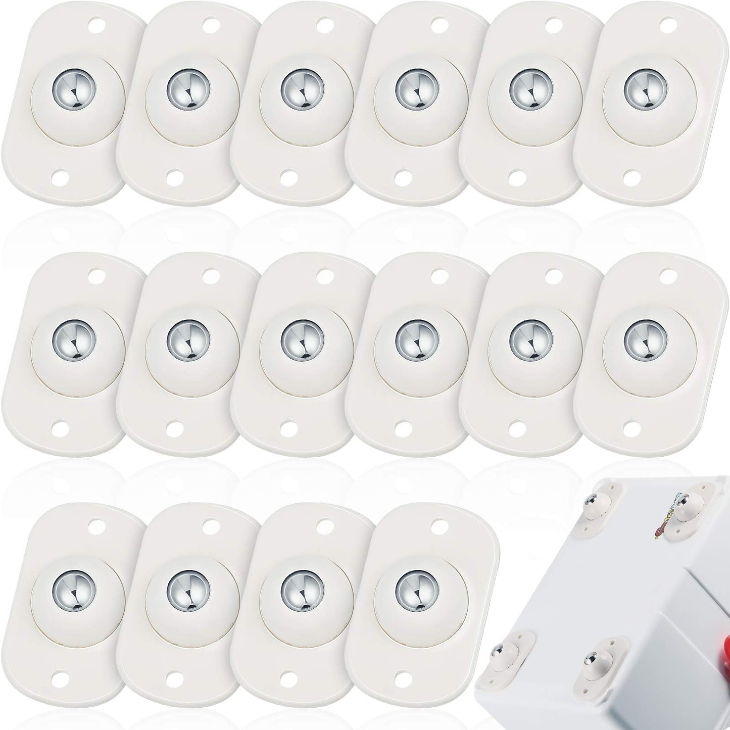 🔥🛞Stainless Steel Paste Universal Wheel– Drill-Free 360° Rolling Wheels