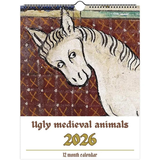 Ugly Medieval Animals 2026 Wall Calendar