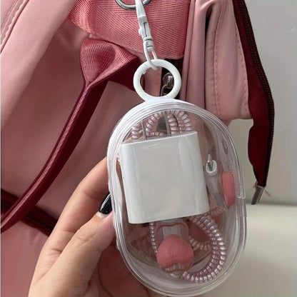 Portable Transparent Multifunctional Zipper Storage Bag