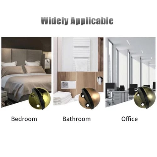 🔥HOT SALE🔥Hidden Stainless Steel Rubber Dual-use Door Stopper Door Holders