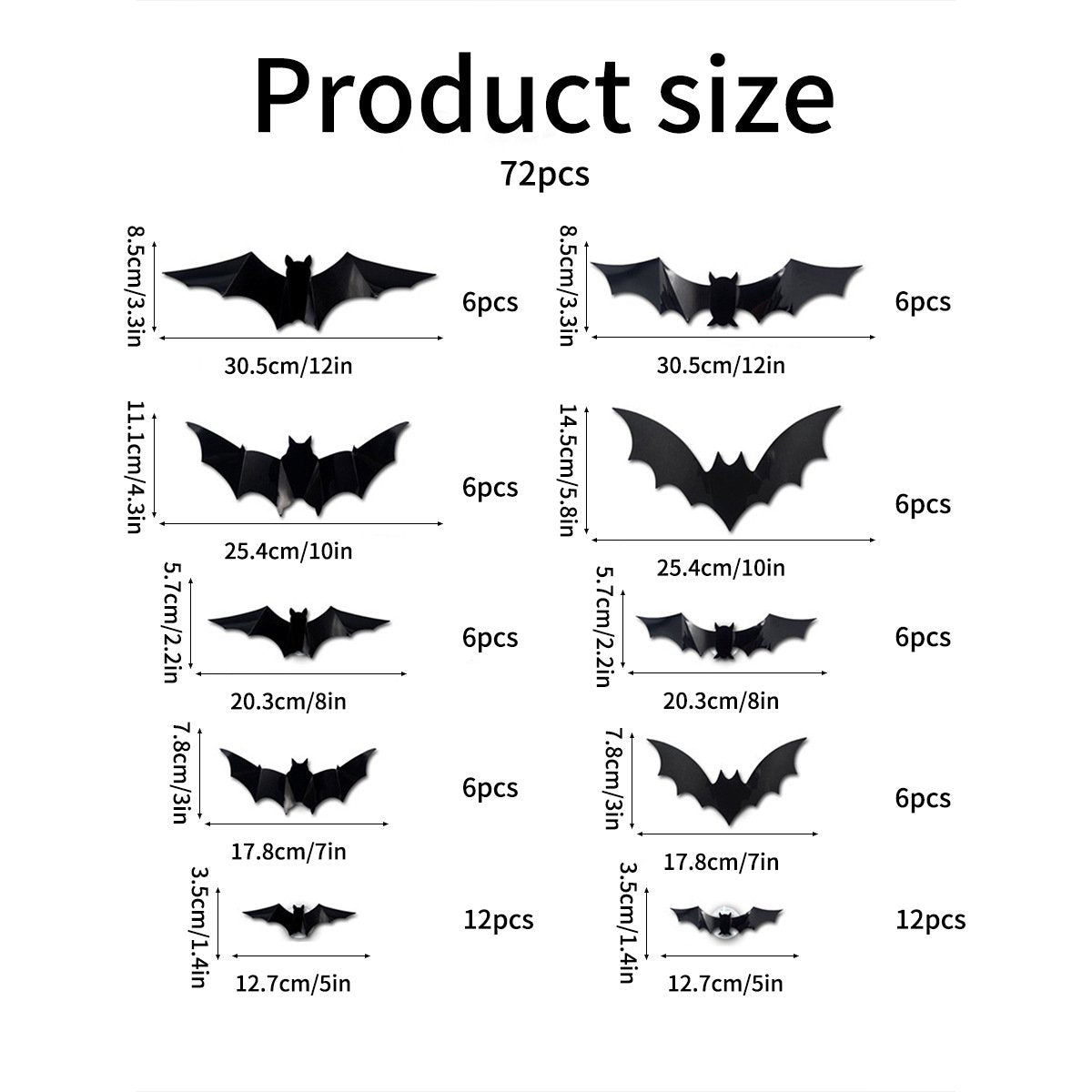 🔥🦇Halloween 3D Lighted LED Flashing Bats🎃
