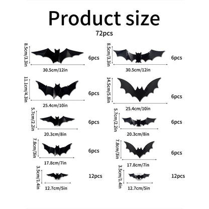 🔥🦇Halloween 3D Lighted LED Flashing Bats🎃