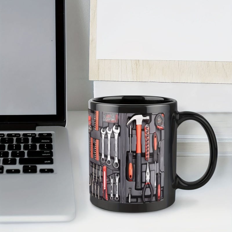 🎁2D Printing Process Mechanic Toolbox Mug