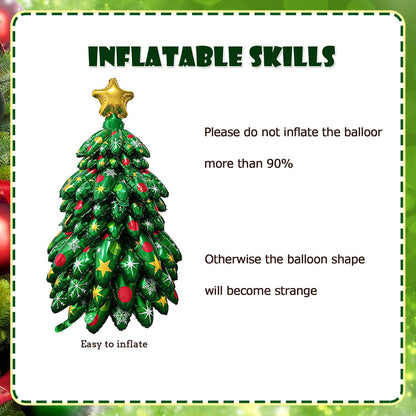 Last day 50% OFF-Christmas tree balloon decoration（52IN）