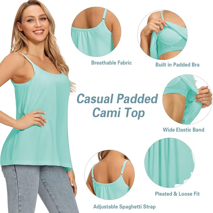 🏆Loose-fitting Tank Top With Built-in Bra