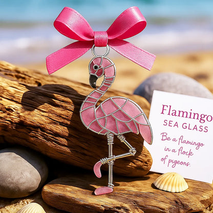 Handmade Sea Glass Bird Ornament