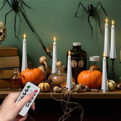 ?50K+ VERKAUFT! Fast ausverkauft ?Ghost Flammenlose Stabkerzen mit Fernbedienung und Timer