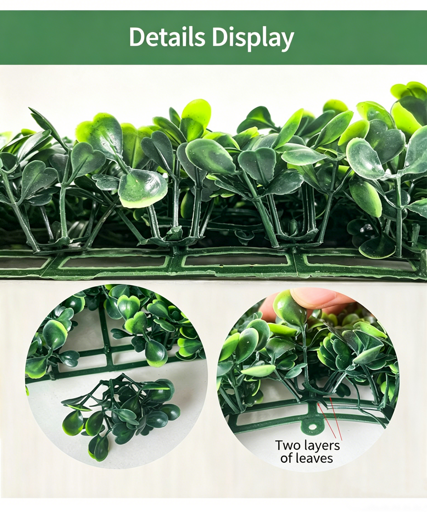 🌿 DIY 25"x25" Milan Grass Artificial Plant Wall Panel – Lush Green Decor ✨