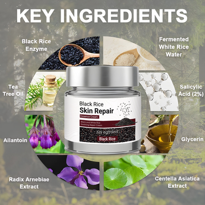 Black Rice Skin Repair Cream ⚕️ FDA Certified – Targets Warts, Psoriasis & Pigmentation