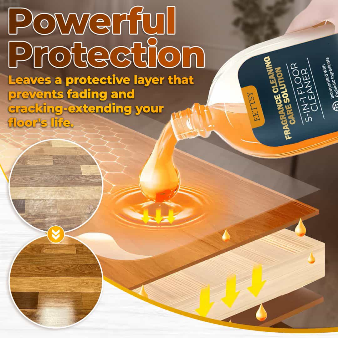 5-in-1 Floor Cleaner - Fast-Drying, Antibacterial, and Eco-Friendly Solution
