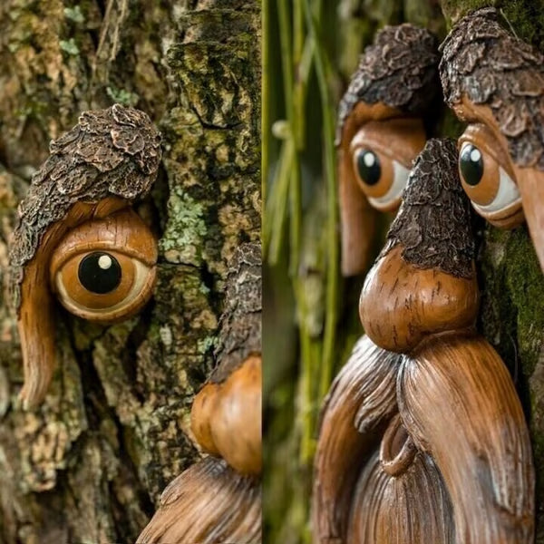 🌳🐦53%OFF Whimsical Tree Face Bird Feeder – Resin Garden Art Decor🎁