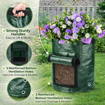 🌱🥔 Planting Bag with Harvest Window– Easy Grow