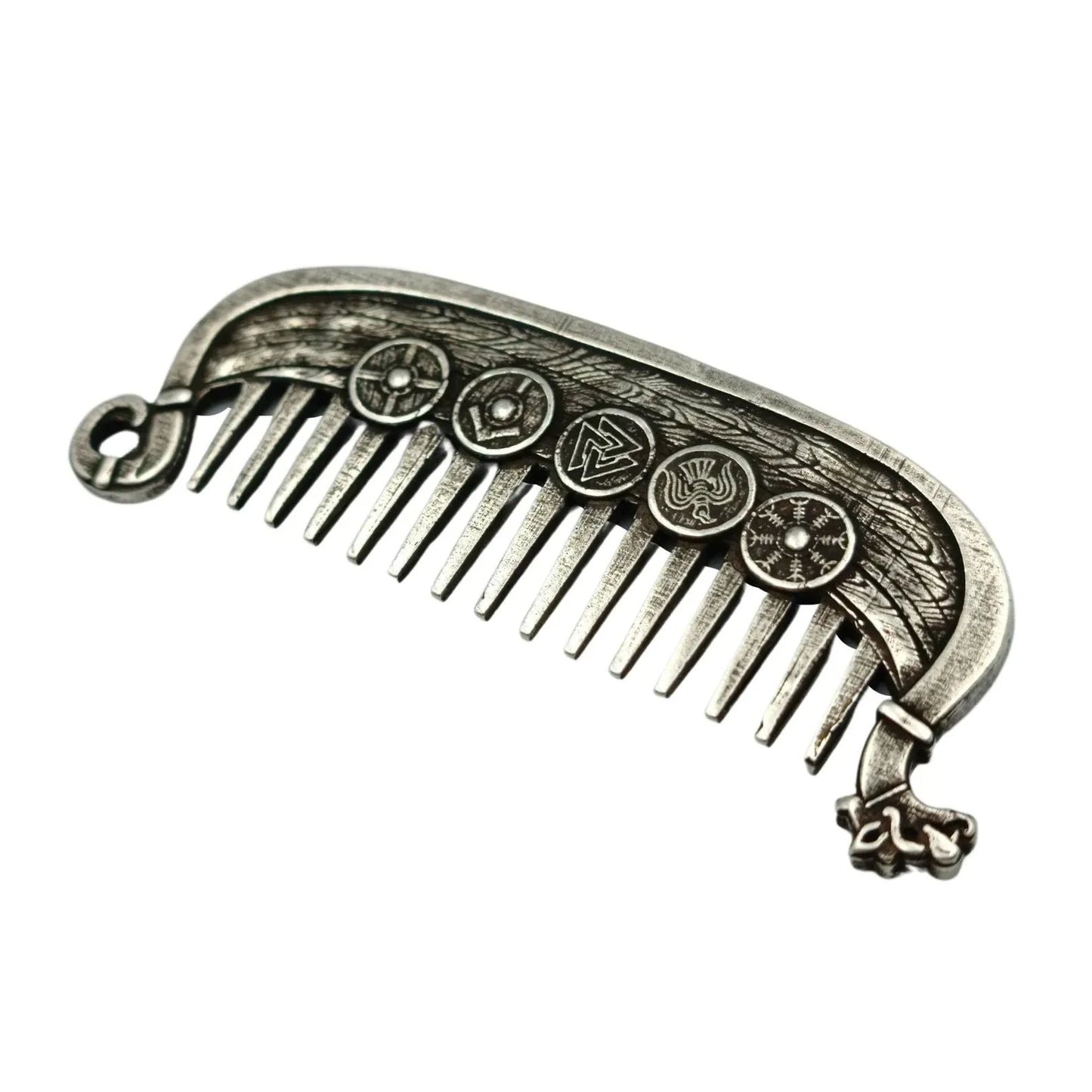 🛡️Last Day 49% OFF⚔️ Viking Drakkar Beard Comb | Hand-Cast Metal
