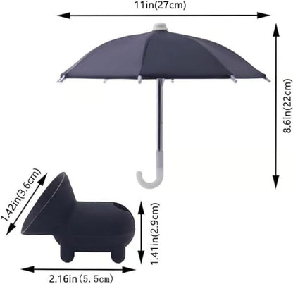 🏖️Phone Umbrella Suction Cup Stand-- Blocks Heat & Reduces Glare & Hands-Free Shade