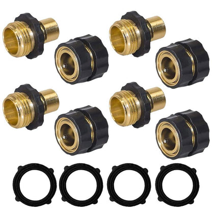 Garden Hose Quick Connector, 3/4 Inch Male and Female Garden Hose Fitting Quick Connector
