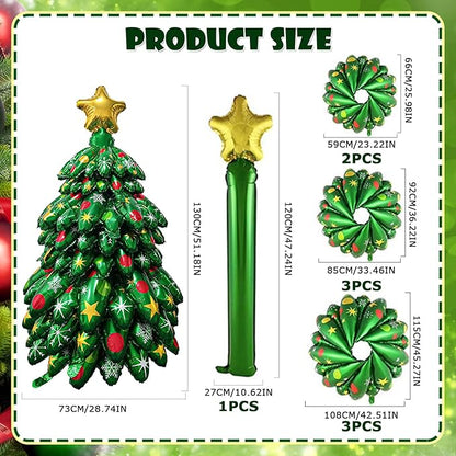 Last day 50% OFF-Christmas tree balloon decoration（52IN）